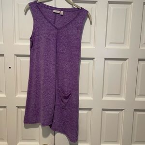 Logo asymmetrical tunic top